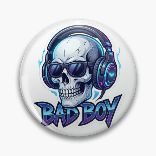 Item preview, Bad Boy Skull with Headphones Gamer Sticker designed and sold by Sticker universe2.0.
