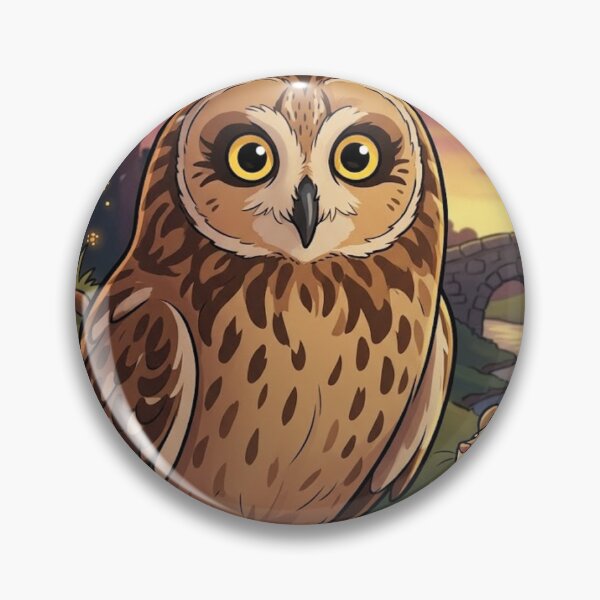 Item preview, Enchanted Forest Friends: Owl and Mouse Whimsical Illustration designed and sold by AirCrayons27.