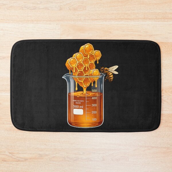 Item preview, Sweet Science: Alchemy of Honey, Geometric Comb & Bee designed and sold by krish-prints.