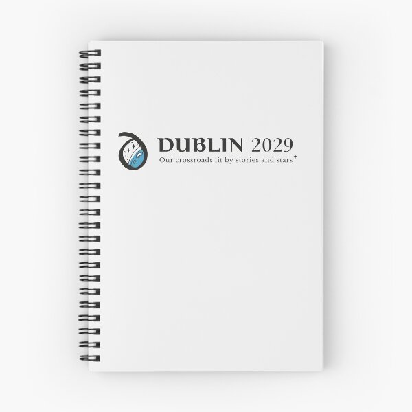 Artikelvorschau, Dublin2029 Bewerbungslogo - horizontal (schwarz) entworfen und verkauft von Dublin2029.