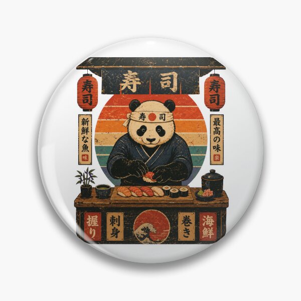 Item preview, Panda Sushi Chef designed and sold by Alpacatata.