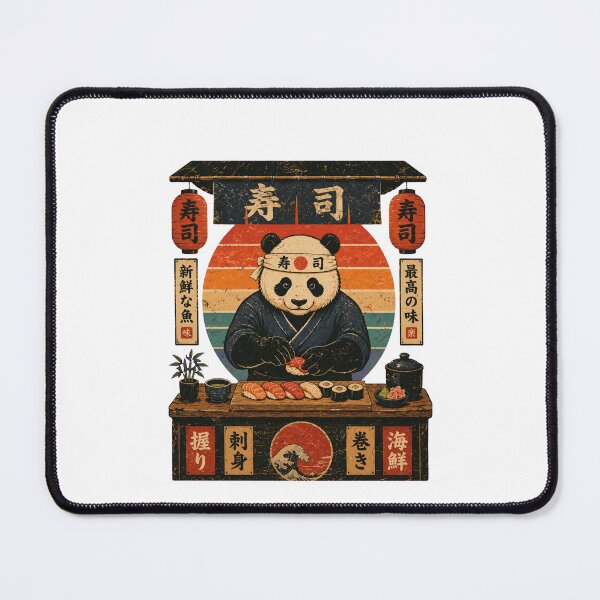 Item preview, Panda Sushi Chef designed and sold by Alpacatata.