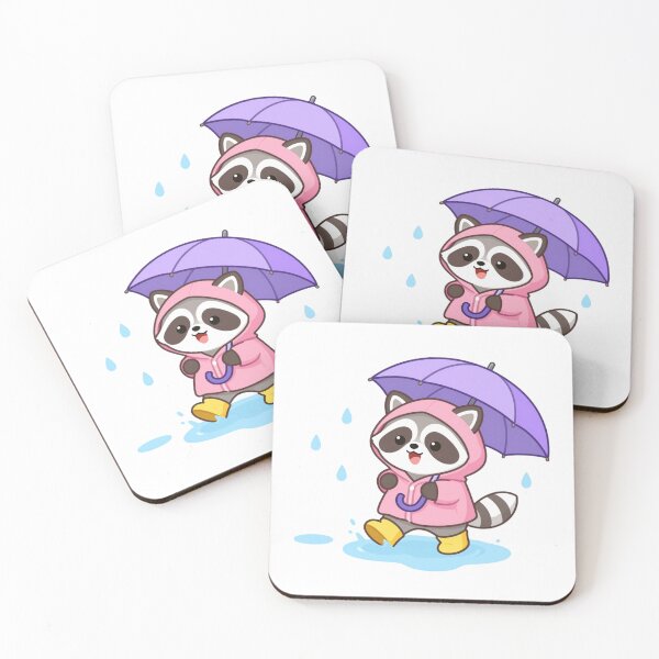 Item preview, Happy Rainy Day Raccoon designed and sold by Webinath.