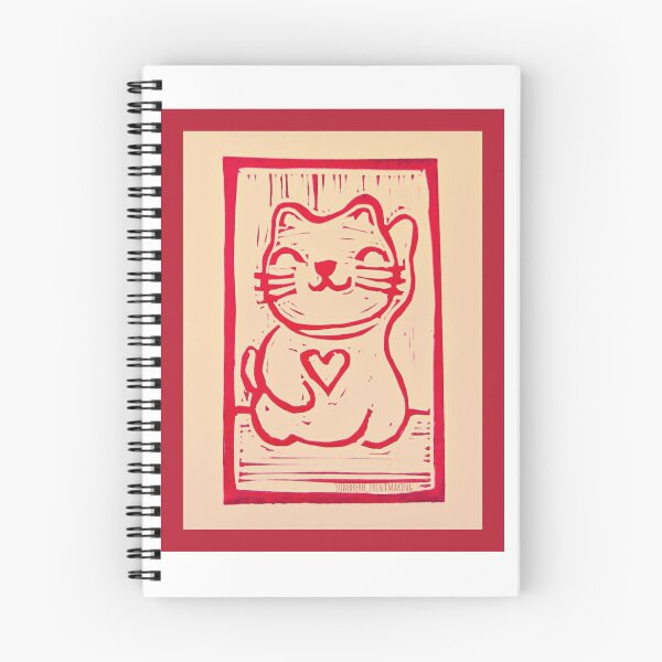 Item preview, Lucky Cat with loveheart designed and sold by SombreroDoodles.