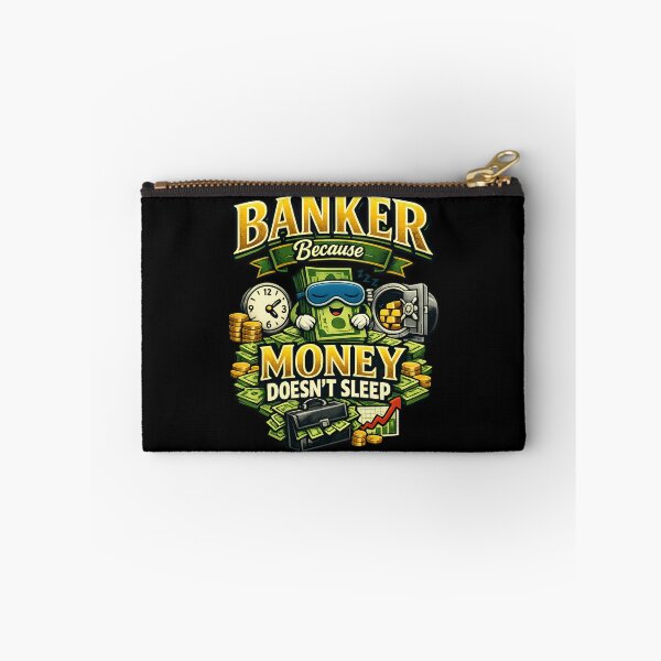 Item preview, Banker Because Money Doesn't Sleep – Funny Finance and Banking Humor designed and sold by SidTastic .