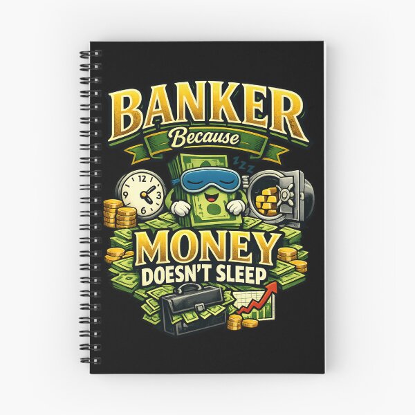 Item preview, Banker Because Money Doesn't Sleep – Funny Finance and Banking Humor designed and sold by SidTastic .