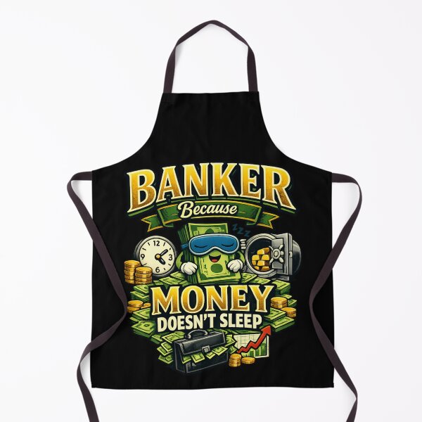 Item preview, Banker Because Money Doesn't Sleep – Funny Finance and Banking Humor designed and sold by SidTastic .