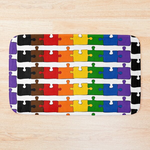 Item preview, Philly Rainbow Puzzle Pieces Pride Flag designed and sold by HarveyHandcraftsandDesigns.