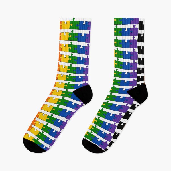 Item preview, Philly Rainbow Puzzle Pieces Pride Flag designed and sold by HarveyHandcraftsandDesigns.