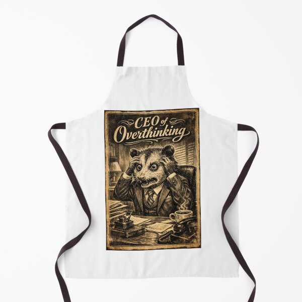 Item preview, CEO of Overthinking Opossum Noir Poster Style designed and sold by Print Loft.