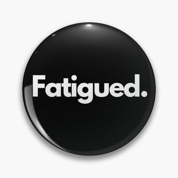 Item preview, Fatigued minimalist funny mental health designed and sold by Neeshki.