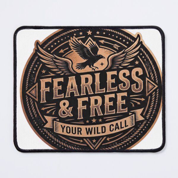 Item preview, Fearless & Free Vintage Wild Call Emblem designed and sold by Munib320.