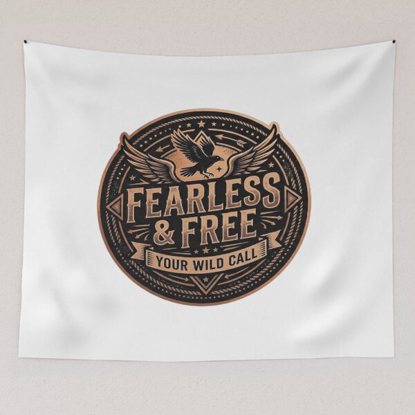 Item preview, Fearless & Free Vintage Wild Call Emblem designed and sold by Munib320.