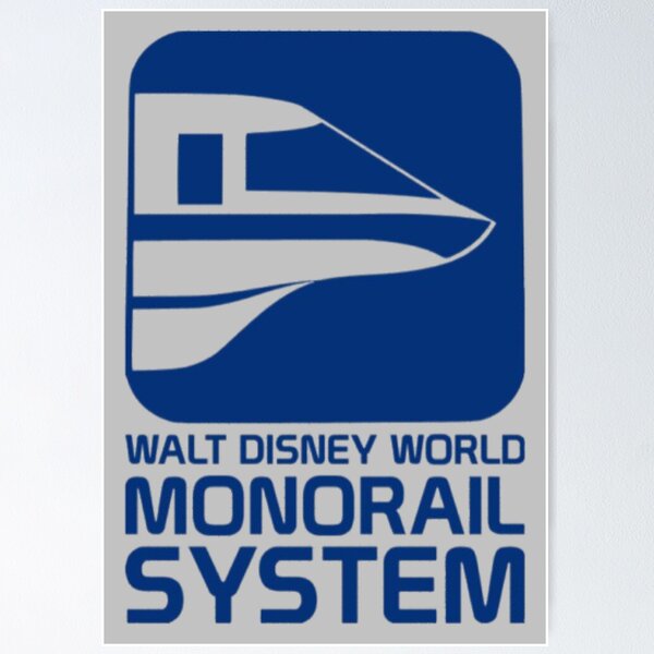 Item preview, Walt Disney World Monorail System Sign  designed and sold by EpcotDuck.