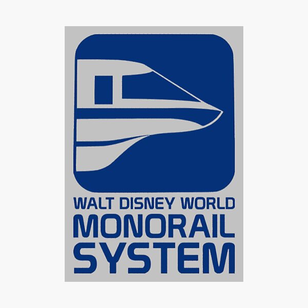 Item preview, Walt Disney World Monorail System Sign  designed and sold by EpcotDuck.
