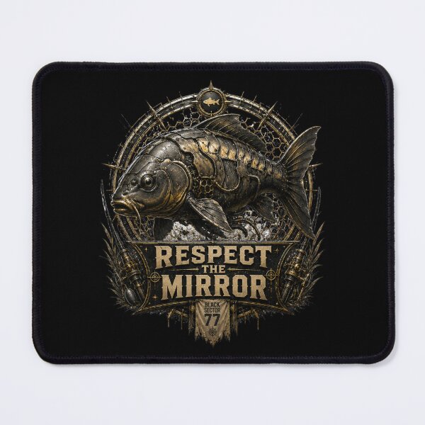 Item preview, Respect The Mirror - Mirror Carp Fishing BlackSector77 designed and sold by BlackSector77.