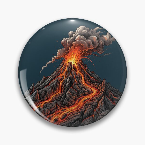 Item preview, Volcanic Mountain Power | Lava Eruption Adventure Art designed and sold by Chroma Dreams .