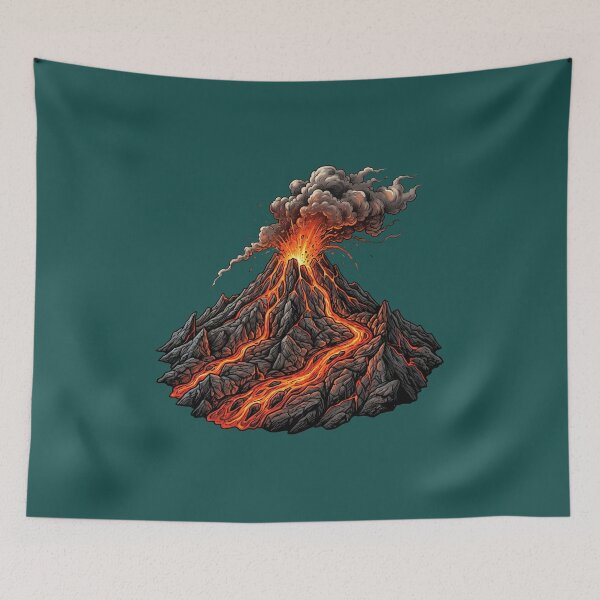 Item preview, Volcanic Mountain Power | Lava Eruption Adventure Art designed and sold by Chroma Dreams .