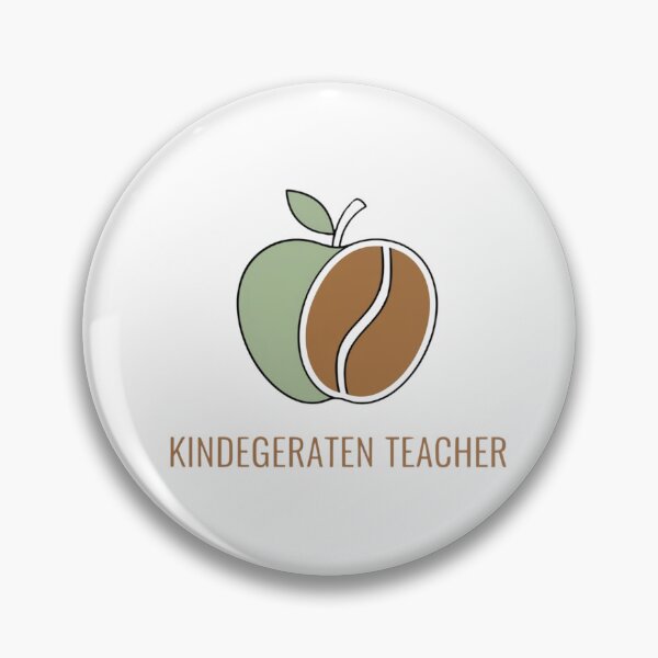 Item preview, Kindergarten Teacher apple coffee bean minimalist Scandinavian gift designed and sold by language-des.