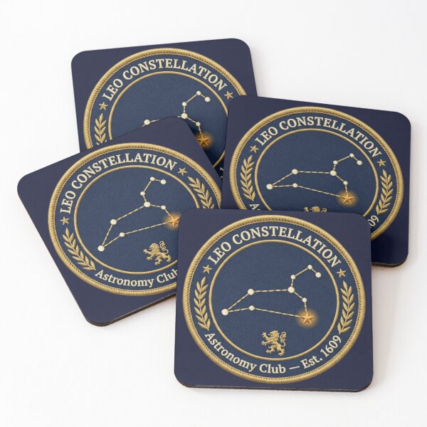 Item preview, Leo Constellation Vintage Astronomy Badge Patch designed and sold by CalmCapy Co.