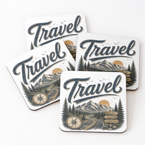 Item preview, Travel adventure emblem with compass designed and sold by Side Quest Co..