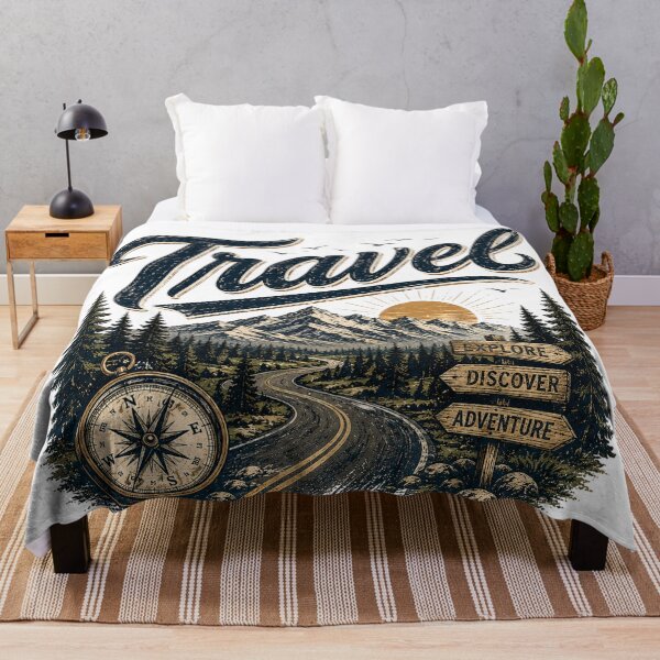 Item preview, Travel adventure emblem with compass designed and sold by Side Quest Co..