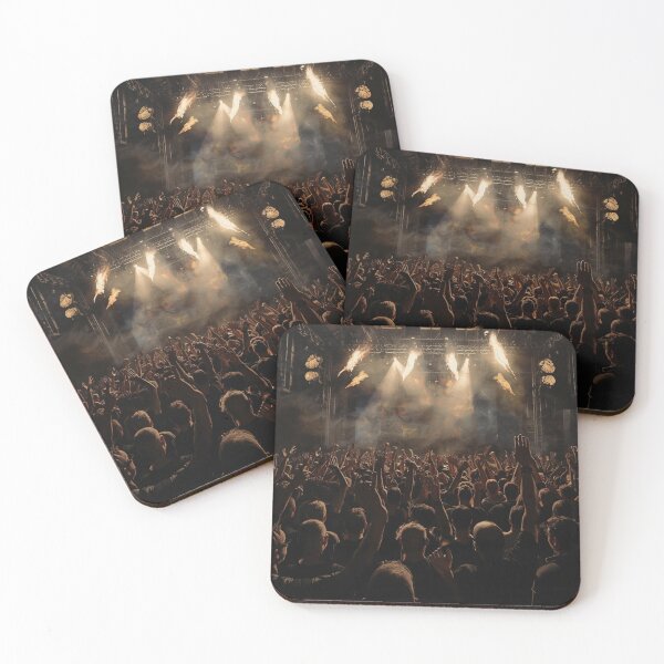 Item preview, Epic Rock Concert Crowd Raised Fists Dark Music Art T-Shirt designed and sold by SunnyDesign82.