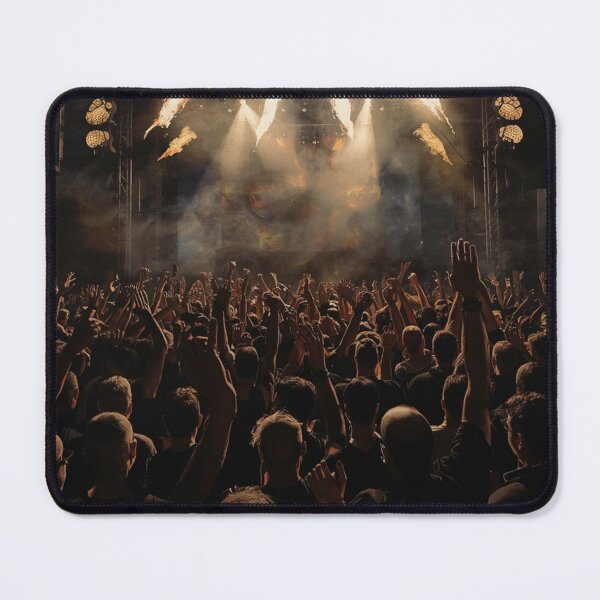Item preview, Epic Rock Concert Crowd Raised Fists Dark Music Art T-Shirt designed and sold by SunnyDesign82.