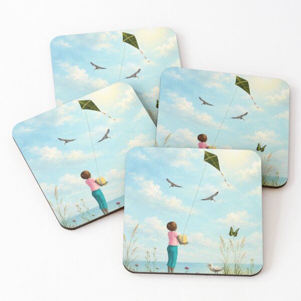 Item preview, Little Girl Flying Kite designed and sold by Kimberly Palmer.
