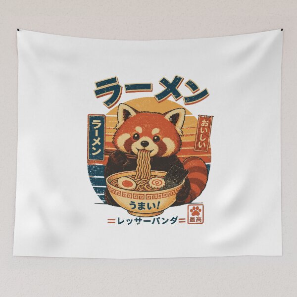 Item preview, Red Panda Ramen designed and sold by Alpacatata.