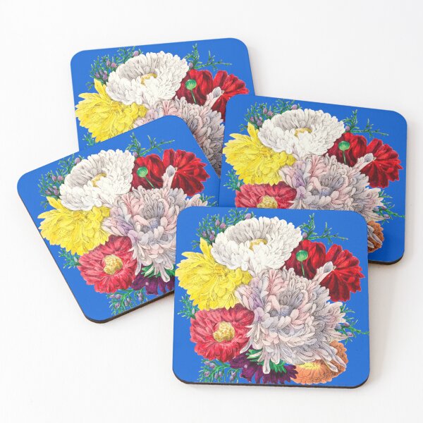 Item preview, Vibrant Vintage Botanical Wildflower Bouquet Garden Design designed and sold by Terry Bain.