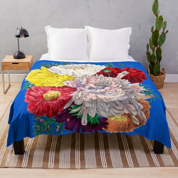 Item preview, Vibrant Vintage Botanical Wildflower Bouquet Garden Design designed and sold by Terry Bain.