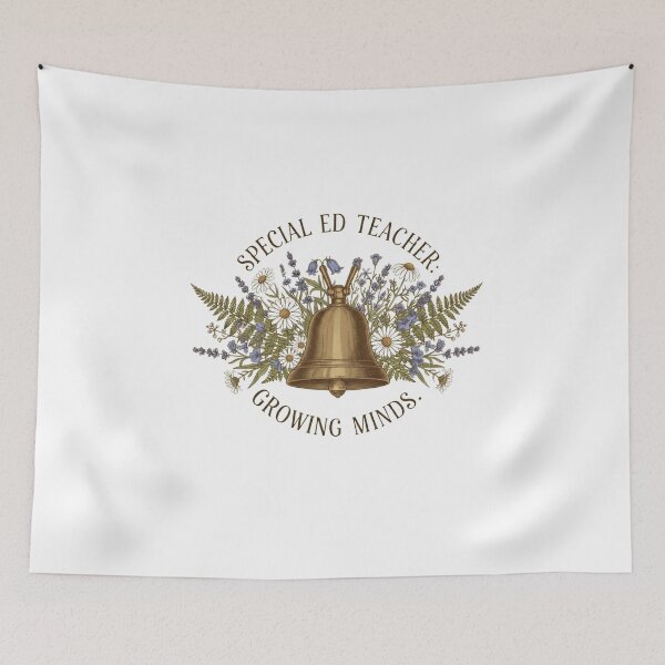 Item preview, Special Ed Teacher Growing Minds vintage botanical educator gift designed and sold by language-des.