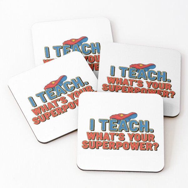 Item preview, I Teach Whats Your Superpower comic book teacher hero gift designed and sold by language-des.