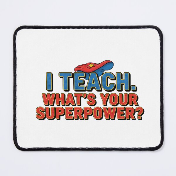 Item preview, I Teach Whats Your Superpower comic book teacher hero gift designed and sold by language-des.