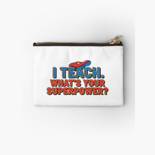 Item preview, I Teach Whats Your Superpower comic book teacher hero gift designed and sold by language-des.