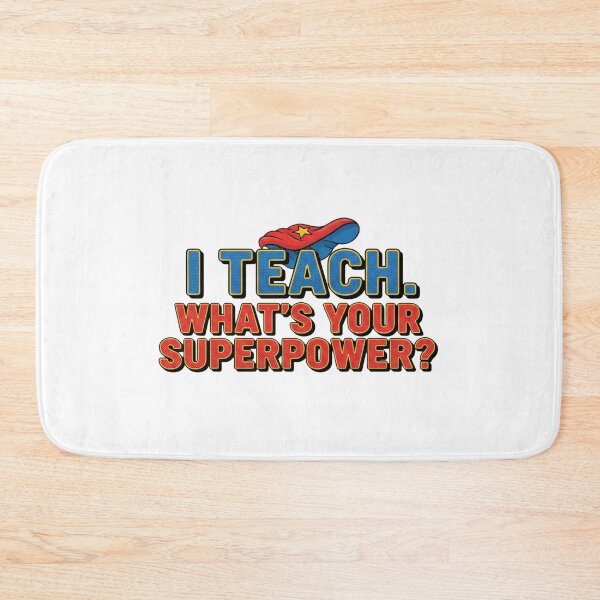 Item preview, I Teach Whats Your Superpower comic book teacher hero gift designed and sold by language-des.