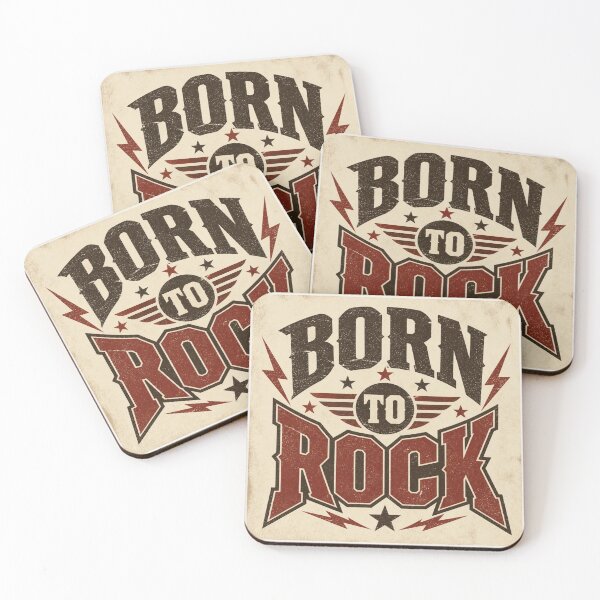 Item preview, Born To Rock Vintage Retro Distressed Rock Music T-Shirt designed and sold by SunnyDesign82.