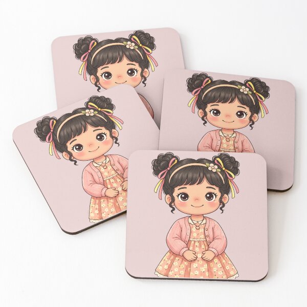 Item preview, Cute Kawaii Little Girl with Floral Dress | Transparent PNG Clipart designed and sold by arifali786.