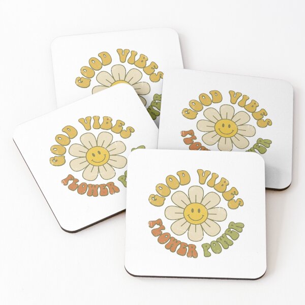 Item preview, Good Vibes Flower Power 70s Retro Groovy Daisy designed and sold by Sunday Social Club.