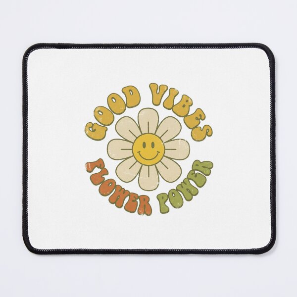 Item preview, Good Vibes Flower Power 70s Retro Groovy Daisy designed and sold by Sunday Social Club.