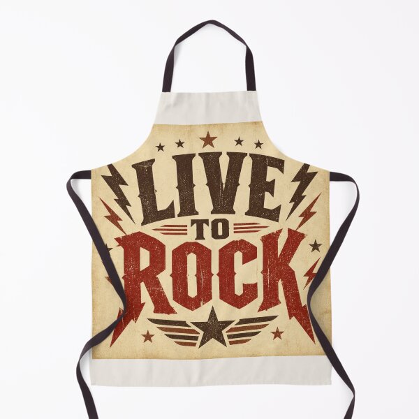 Item preview, Live To Rock Vintage Retro Distressed Rock Music T-Shirt designed and sold by SunnyDesign82.