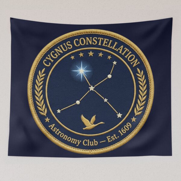Item preview, Cygnus Northern Cross Vintage Astronomy Badge Patch designed and sold by CalmCapy Co.