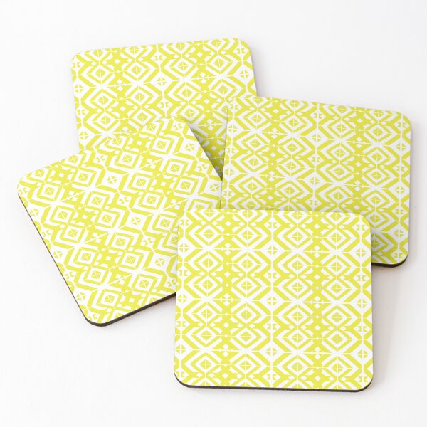 Item preview, Yellow Braids | Interwoven Geometric Diamond Pattern designed and sold by Doodle District.