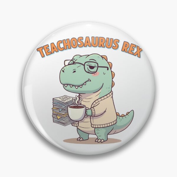 Item preview, Teacherosaurus Rex funny exhausted dinosaur teacher coffee gift designed and sold by language-des.