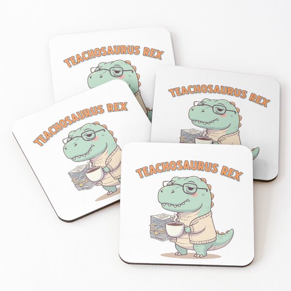 Item preview, Teacherosaurus Rex funny exhausted dinosaur teacher coffee gift designed and sold by language-des.