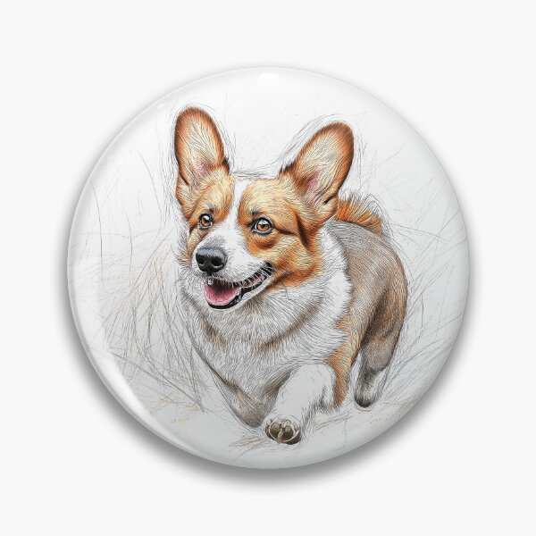 Item preview, Pembroke Welsh Corgi Doggie Illustration designed and sold by Roxane Bay.