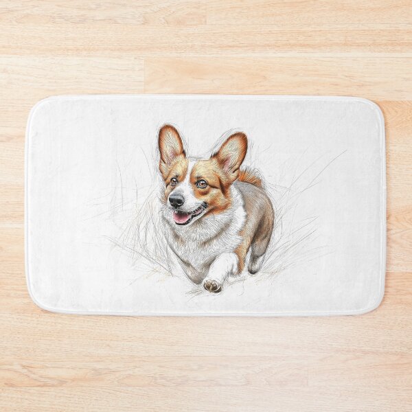 Item preview, Pembroke Welsh Corgi Doggie Illustration designed and sold by Roxane Bay.