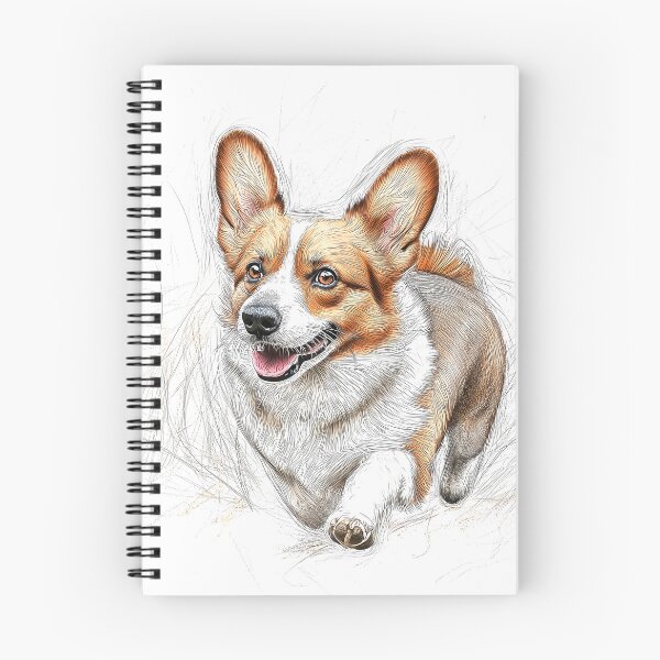 Item preview, Pembroke Welsh Corgi Doggie Illustration designed and sold by Roxane Bay.