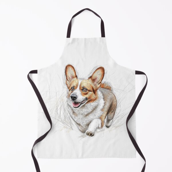 Item preview, Pembroke Welsh Corgi Doggie Illustration designed and sold by Roxane Bay.